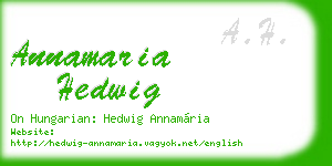 annamaria hedwig business card